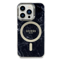 Guess iPhone 14 Pro - Marble MagSafe - Nero