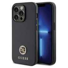 Guess iPhone 14 Pro - Strass Metal - Nero